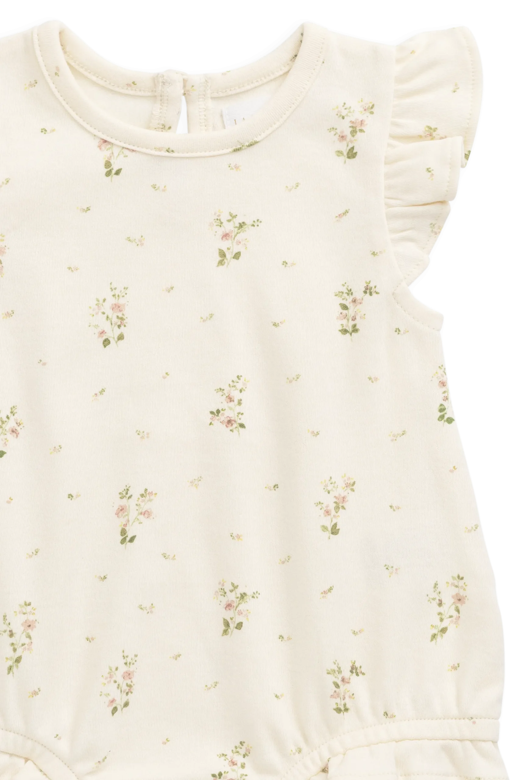 Organic Cotton Adrienne Playsuit - Josepha Egret Small