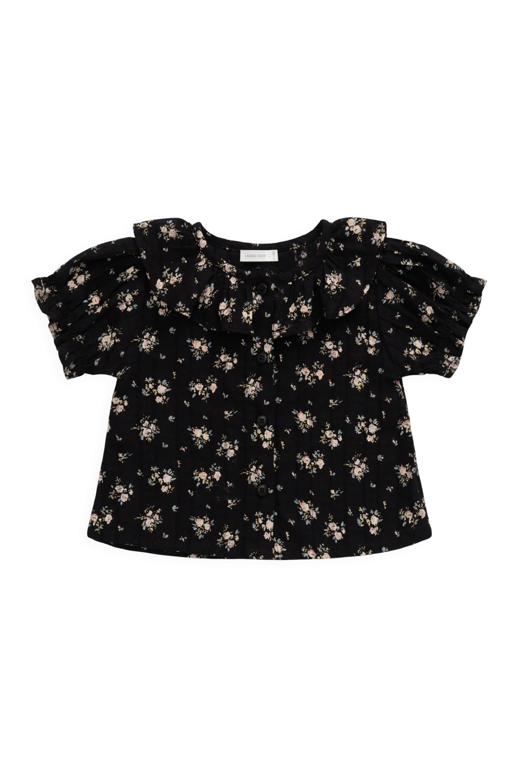 Organic Cotton Alora Top - Cassie Caviar