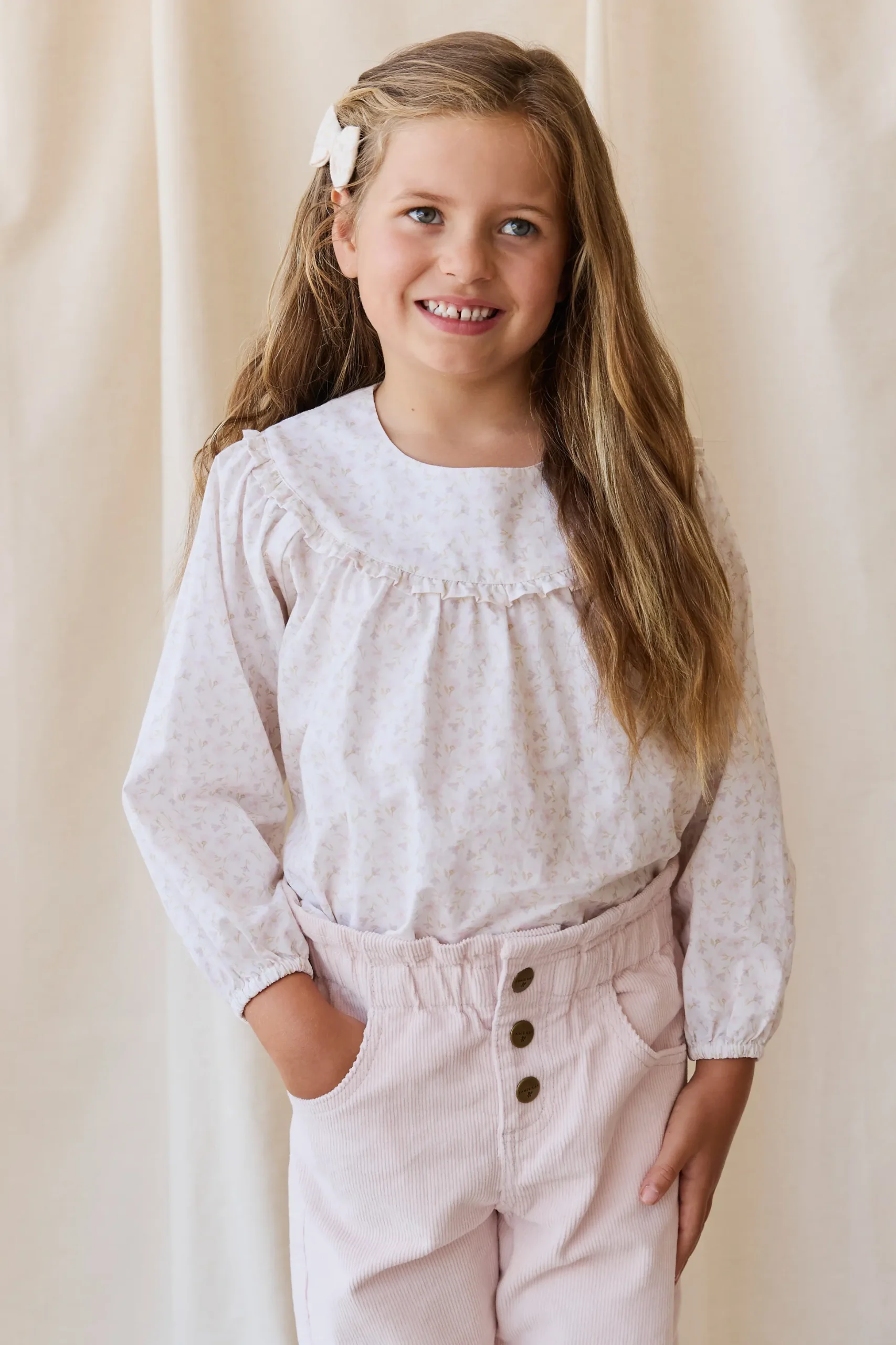 Organic Cotton Amira Blouse - Aries Mauve