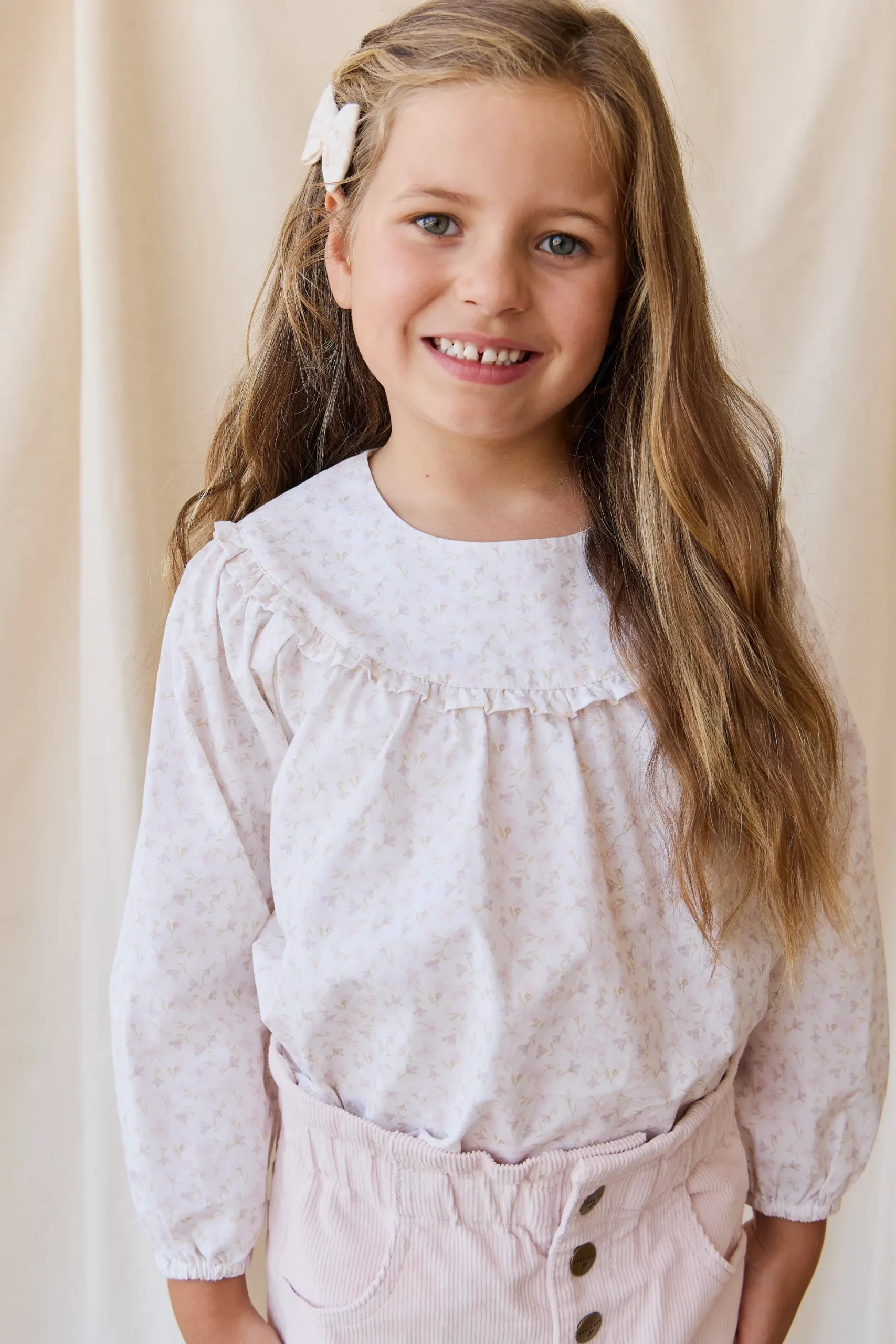 Organic Cotton Amira Blouse - Aries Mauve