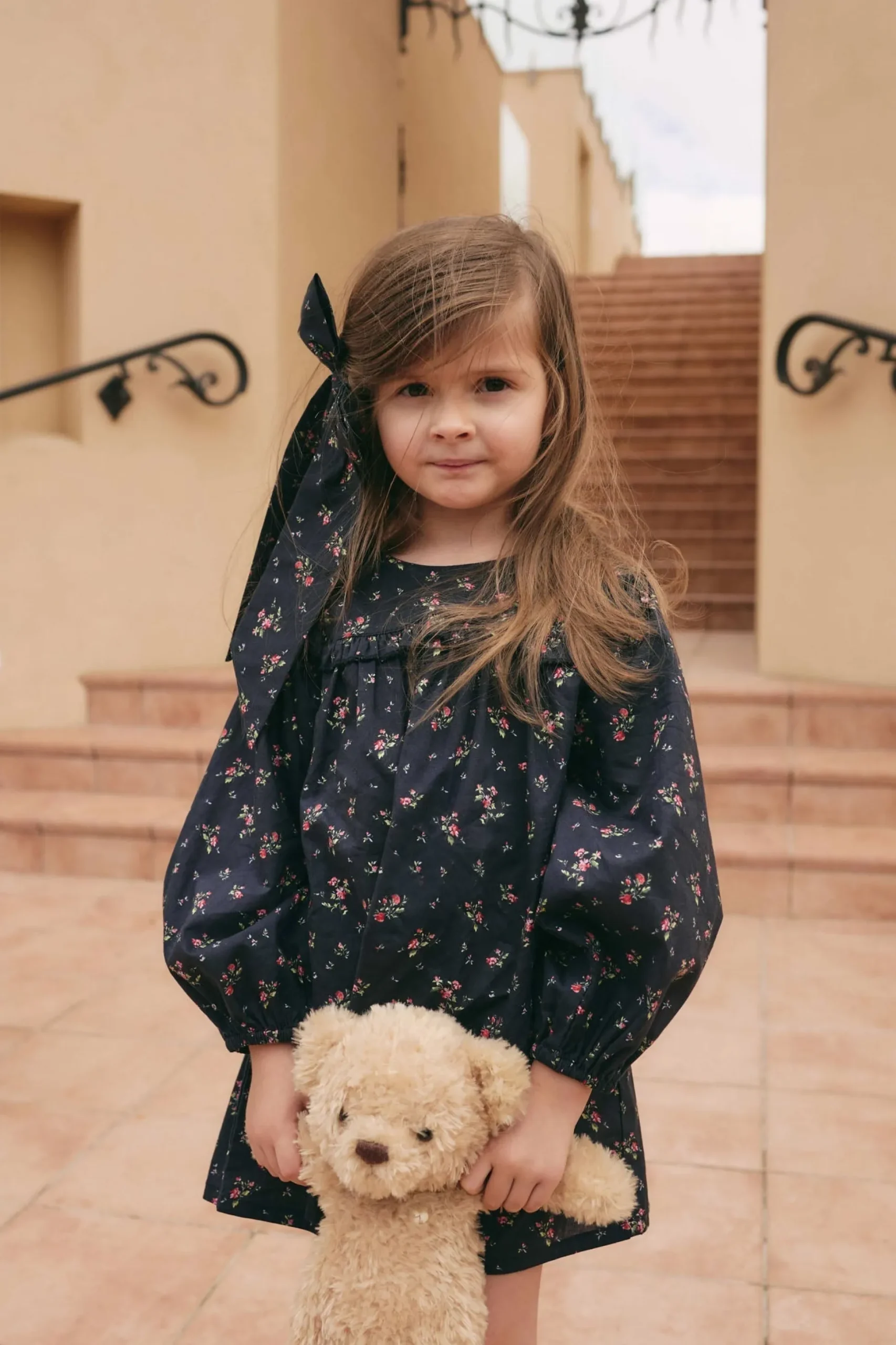 Organic Cotton Amira Dress - Bianca Noir