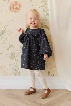 Organic Cotton Amira Dress - Bianca Noir