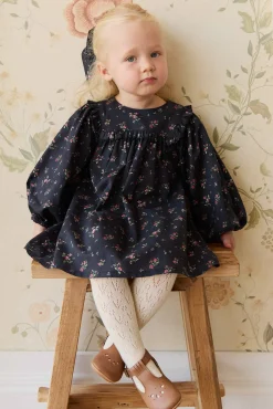 Organic Cotton Amira Dress - Bianca Noir