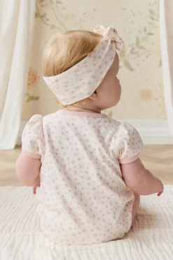 Organic Cotton Antoinette Playsuit - Victoria Blush