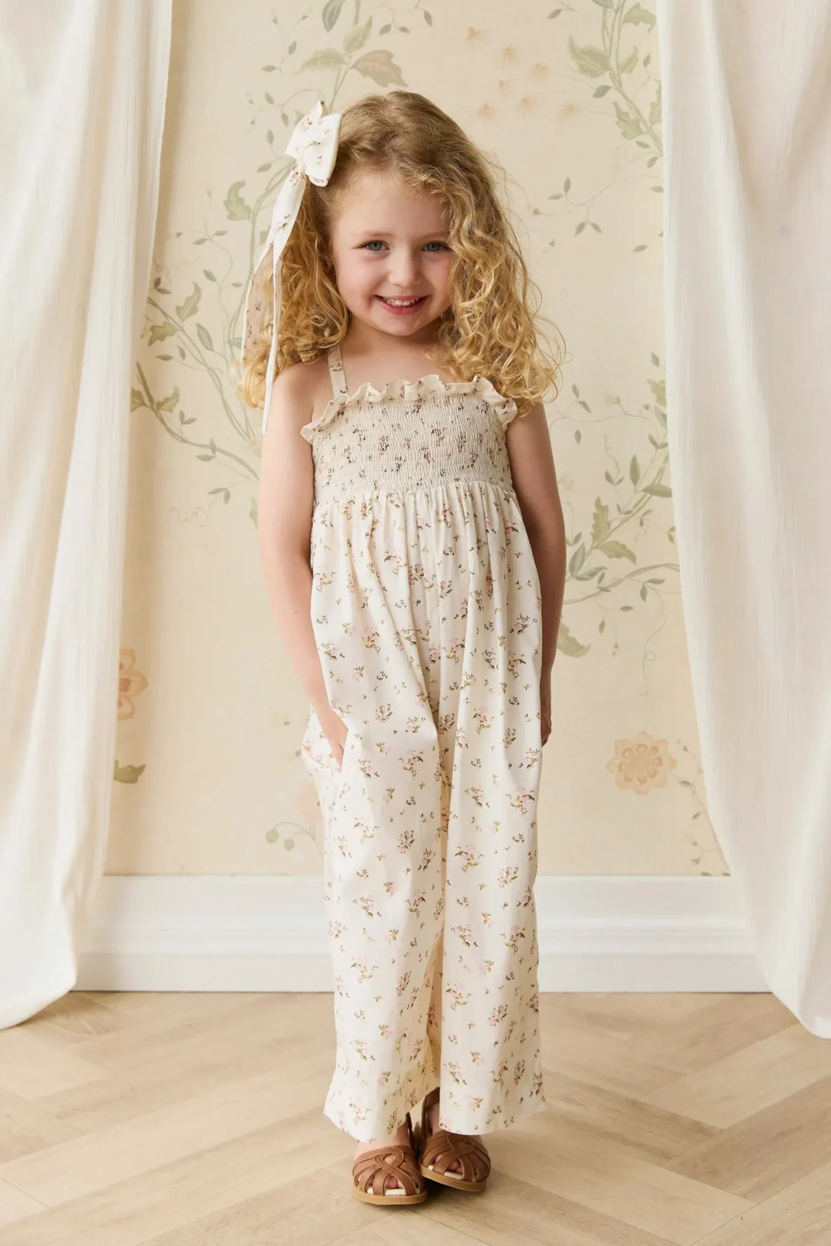 Organic Cotton Arabella Jumpsuit - Bianca Antique