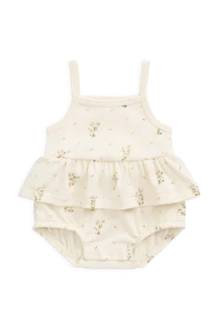 Organic Cotton Astra Playsuit - Josepha Egret Small