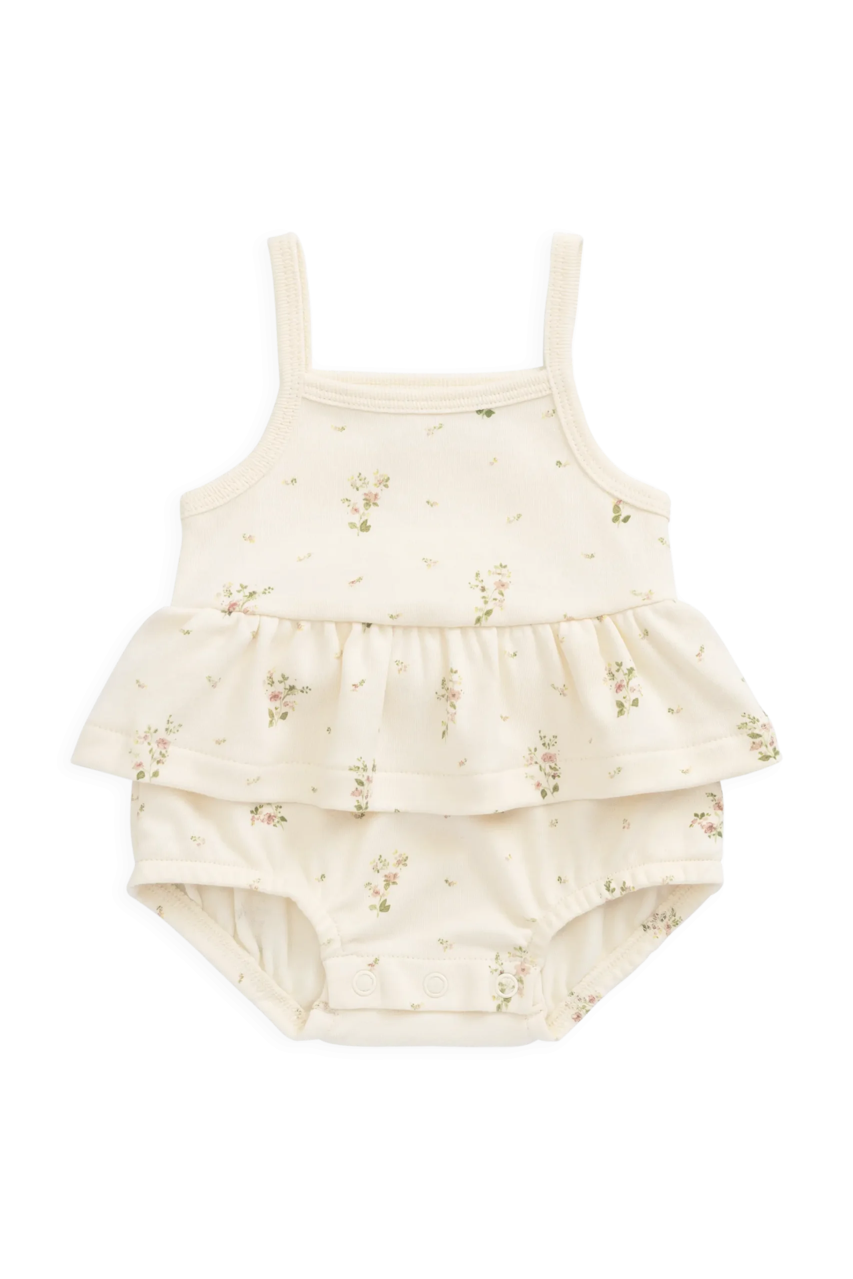 Organic Cotton Astra Playsuit - Josepha Egret Small