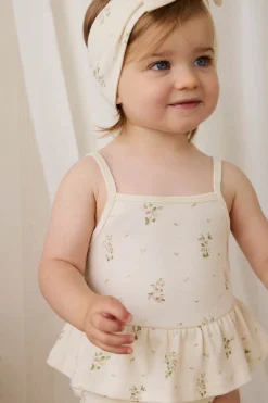 Organic Cotton Astra Playsuit - Josepha Egret Small