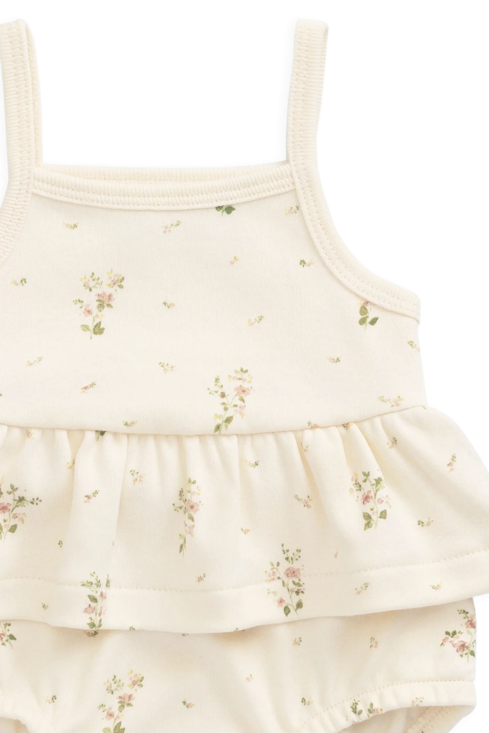 Organic Cotton Astra Playsuit - Josepha Egret Small