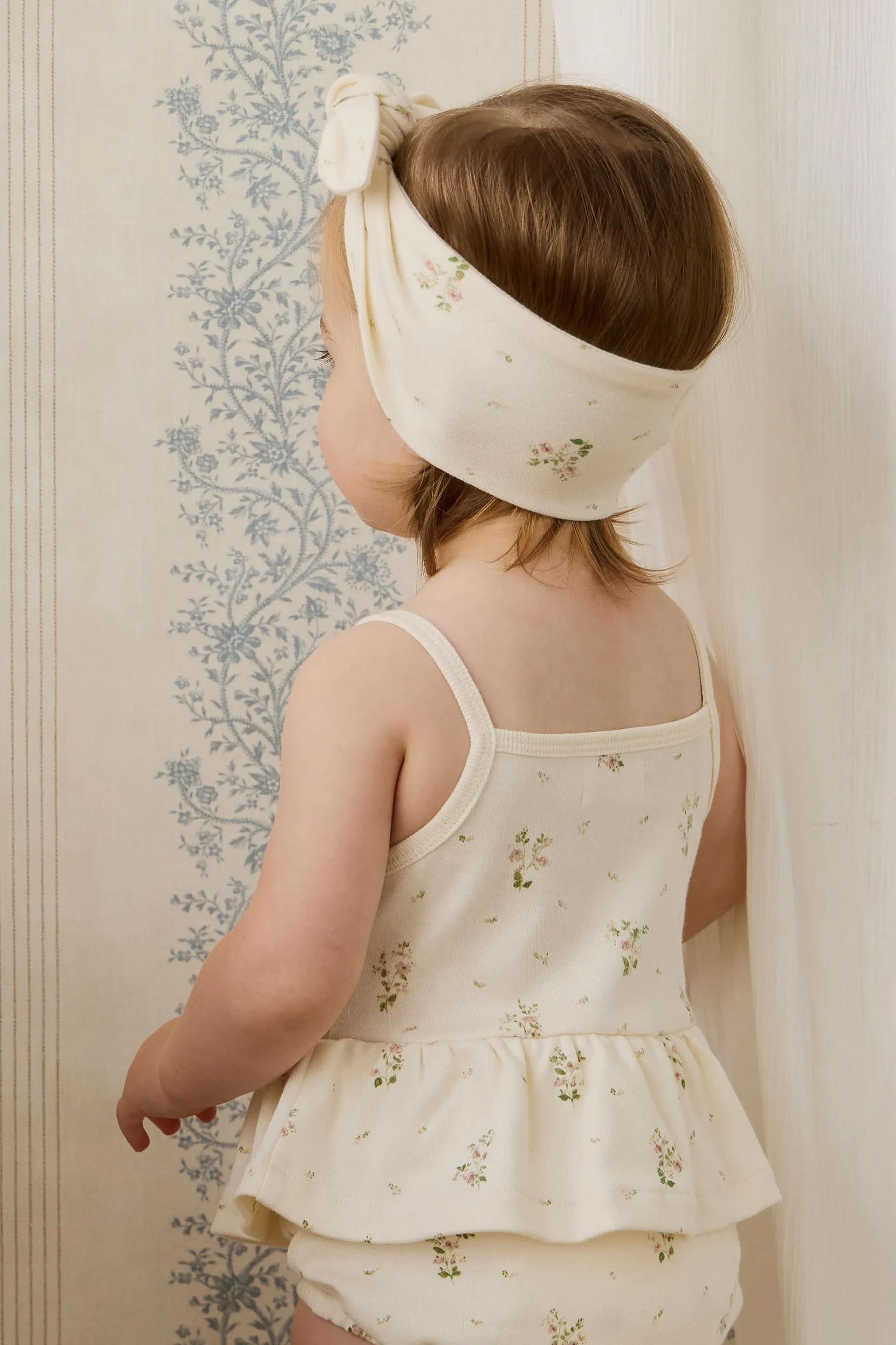 Organic Cotton Astra Playsuit - Josepha Egret Small