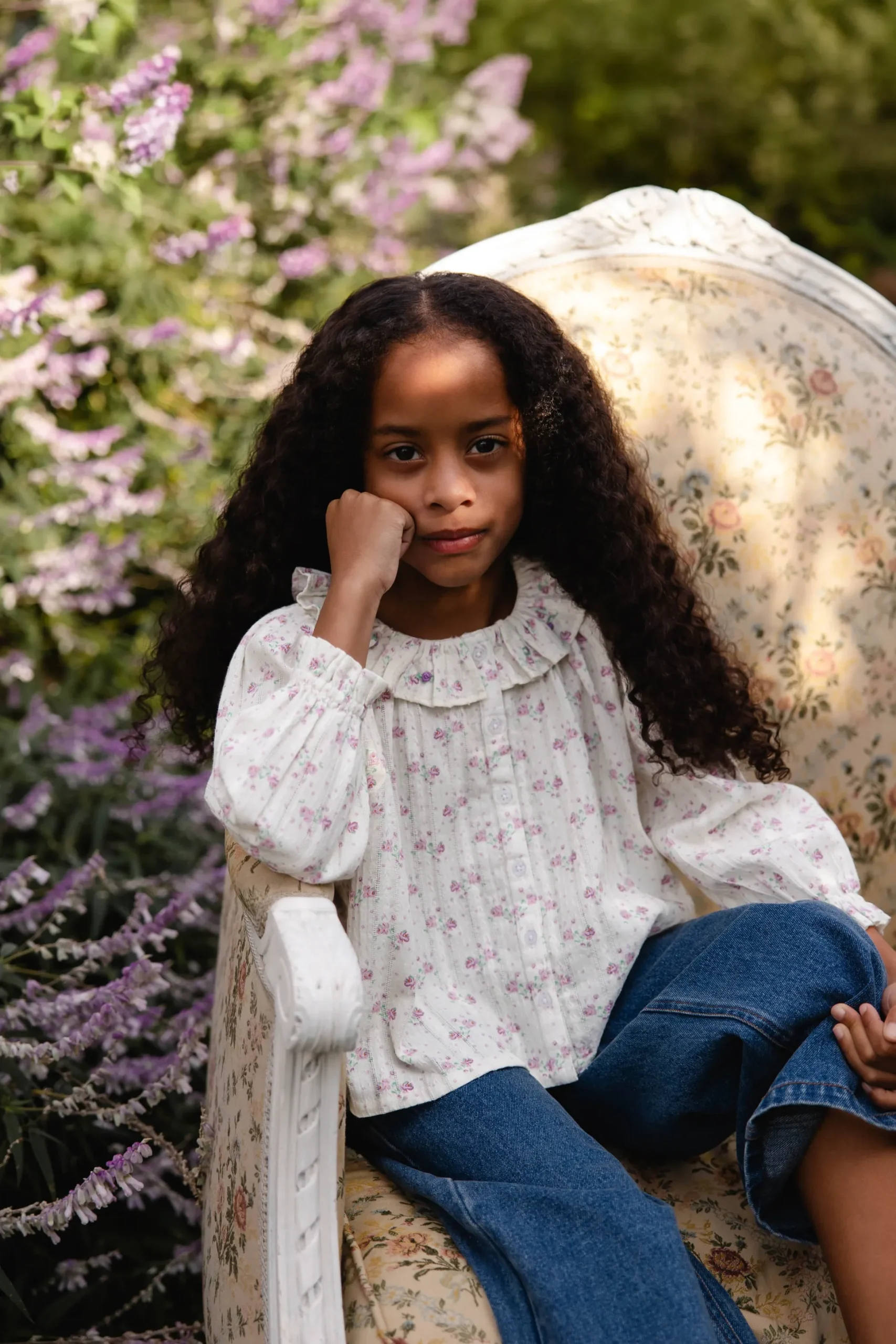 Organic Cotton Beatrice Top - Molly Lilac