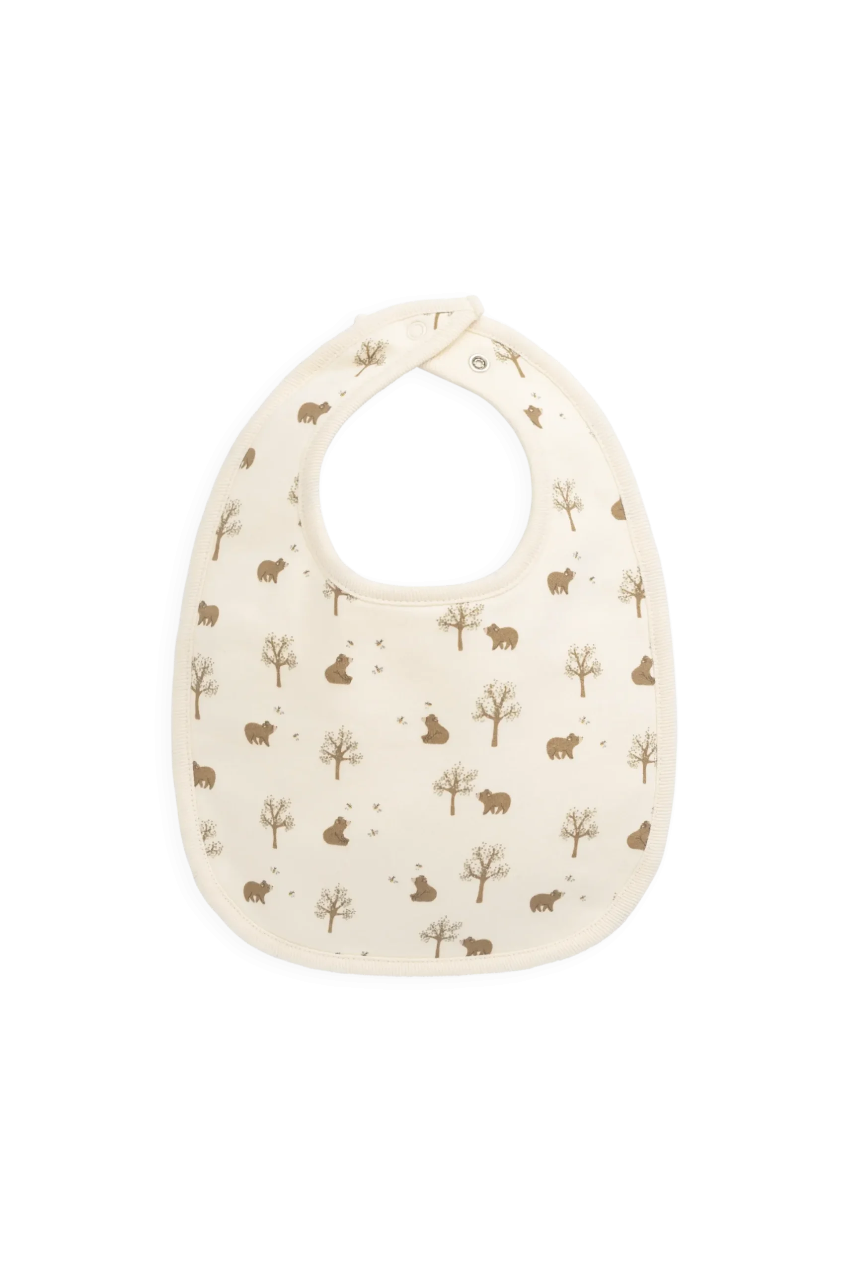 Organic Cotton Bib - Honey Bear Cloud