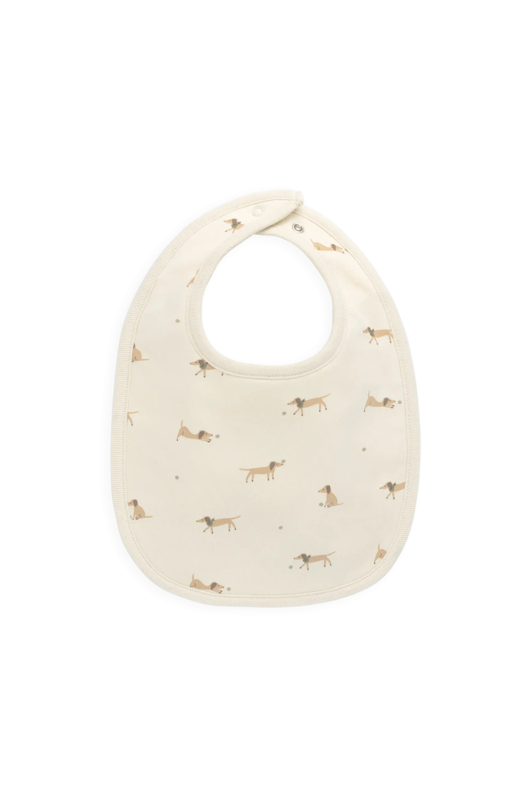 Organic Cotton Bib - Play Ball Cassava