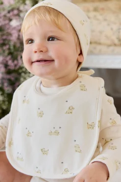 Organic Cotton Bib - Playful Honey