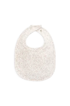 Organic Cotton Bib - Posy Milk