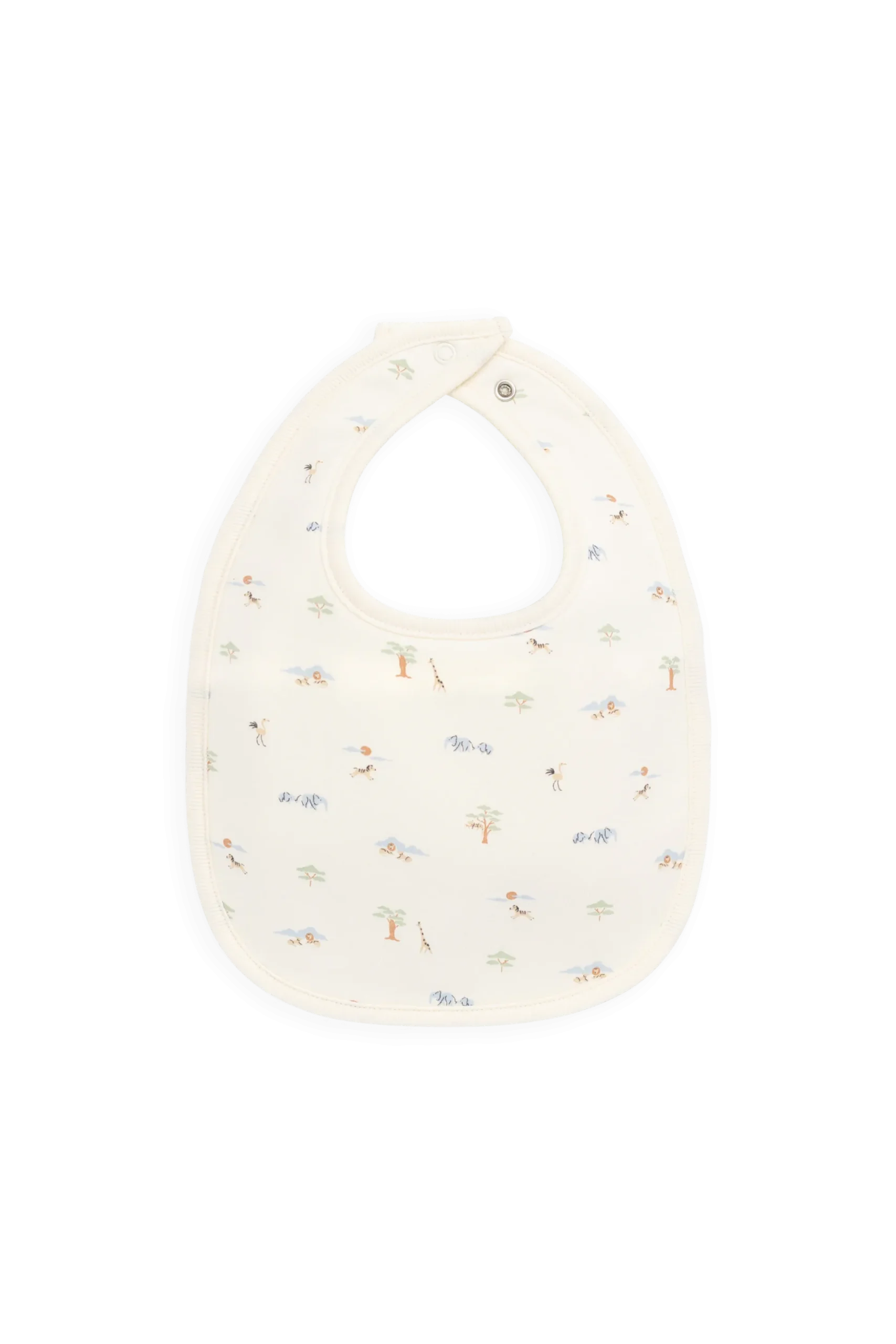 Organic Cotton Bib - Savannah Animals Tofu