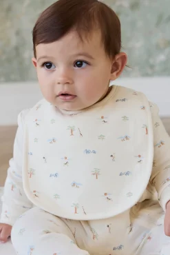 Organic Cotton Bib - Savannah Animals Tofu