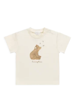 Organic Cotton Bjorn Tee - Cloud Honeybee Bear