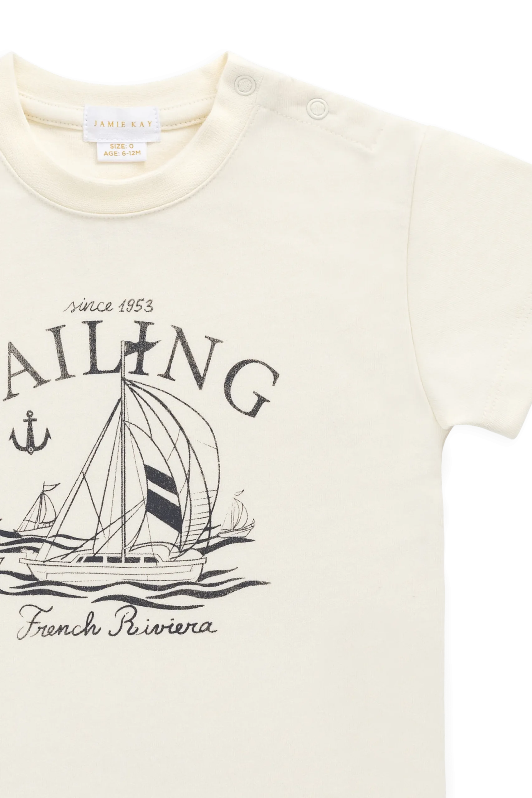 Organic Cotton Bjorn Tee-French Riviera Eclipse
