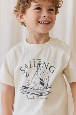 Organic Cotton Bjorn Tee-French Riviera Eclipse