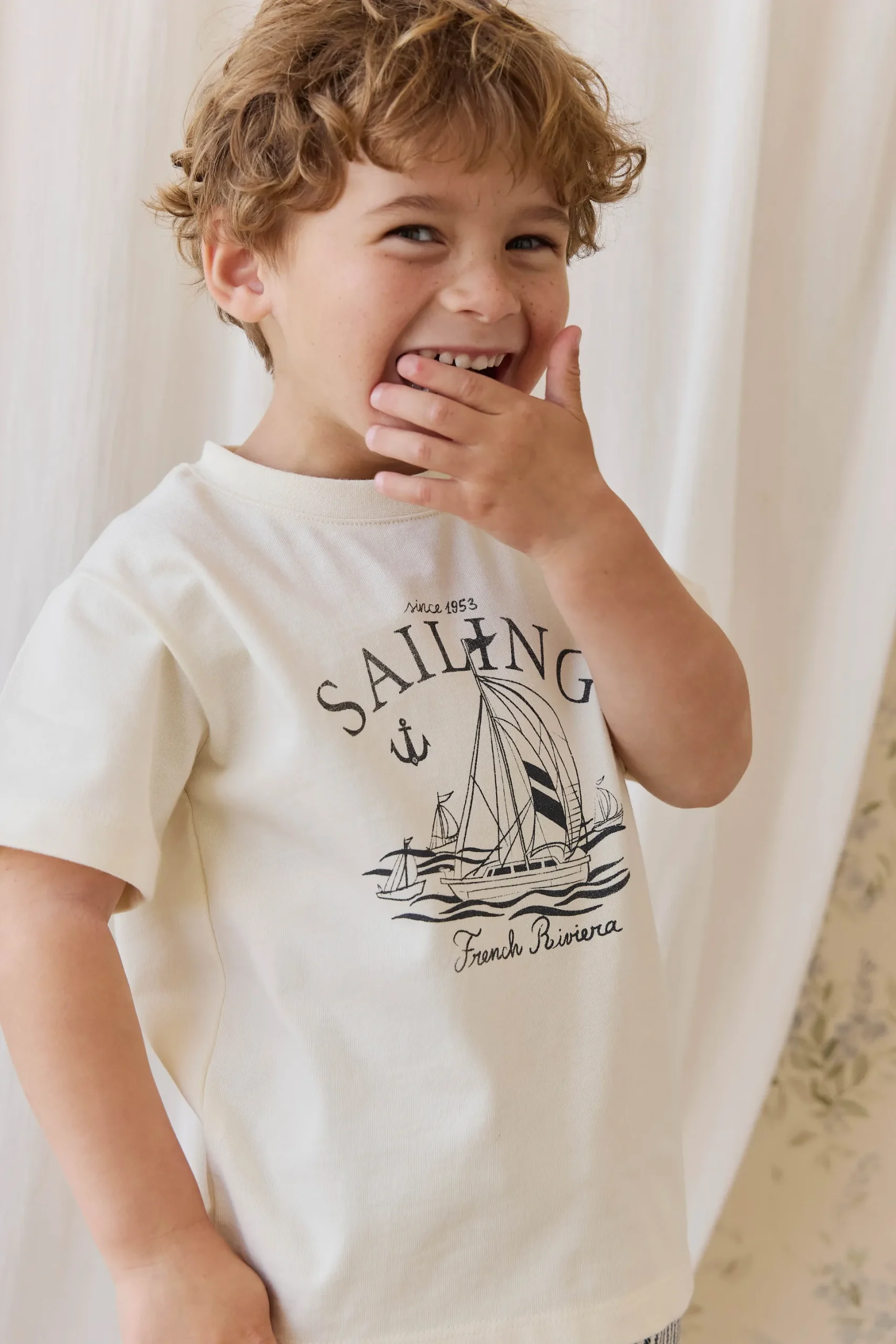 Organic Cotton Bjorn Tee-French Riviera Eclipse