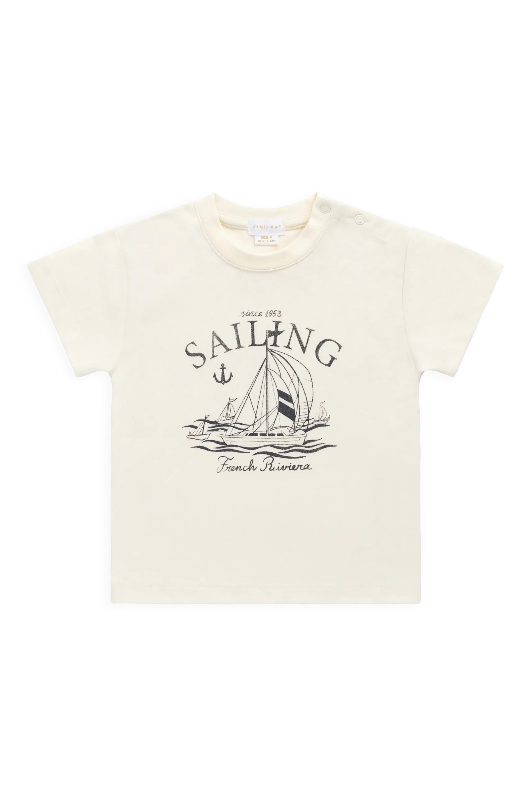 Organic Cotton Bjorn Tee-French Riviera Eclipse