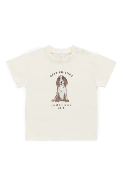 Organic Cotton Bjorn Tee - Parchment Best Friends
