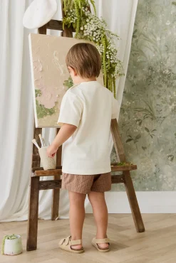 Organic Cotton Bjorn Tee - Parchment Safari Truck