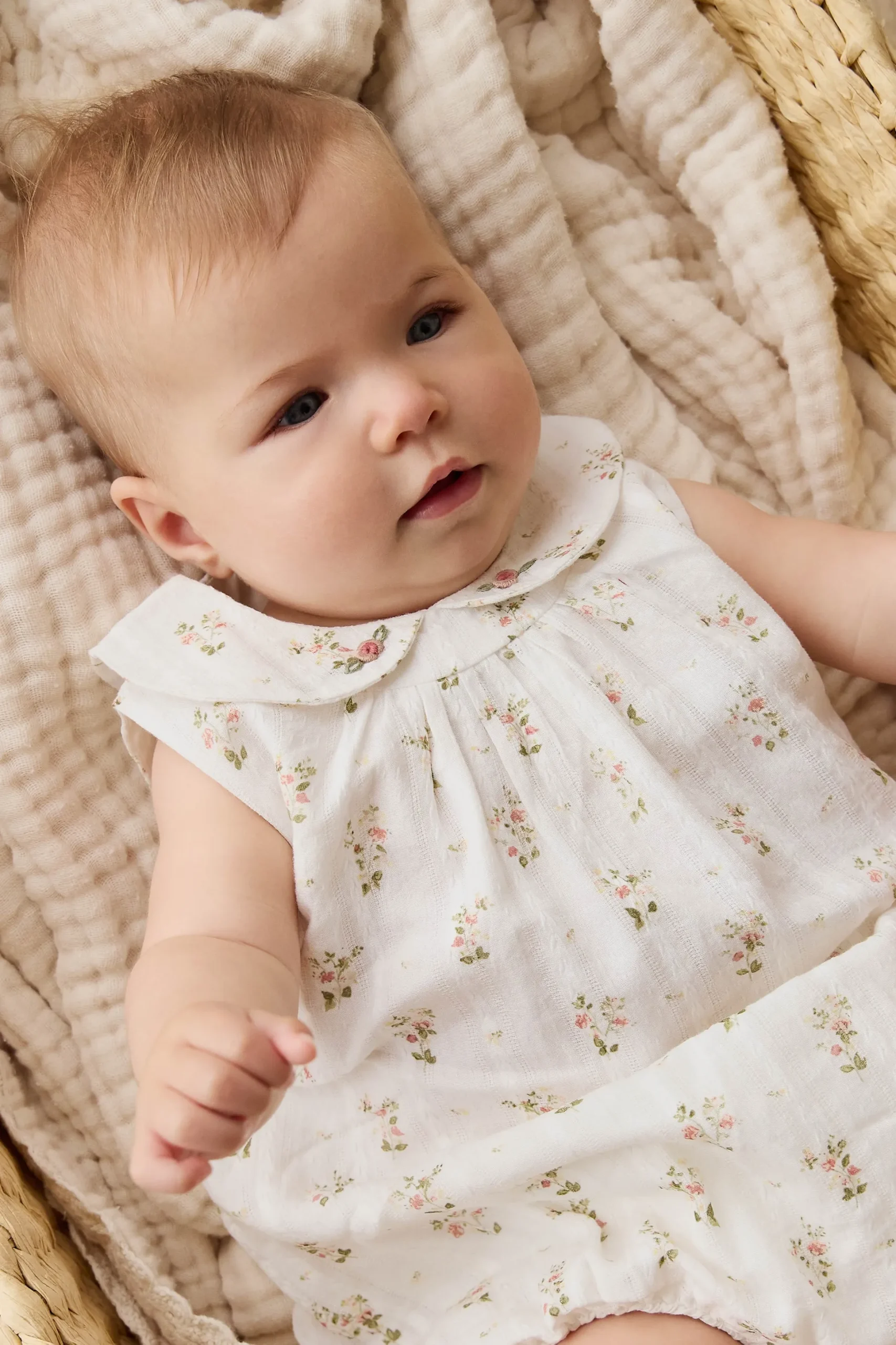 Organic Cotton Brynlee Playsuit - Josepha Egret