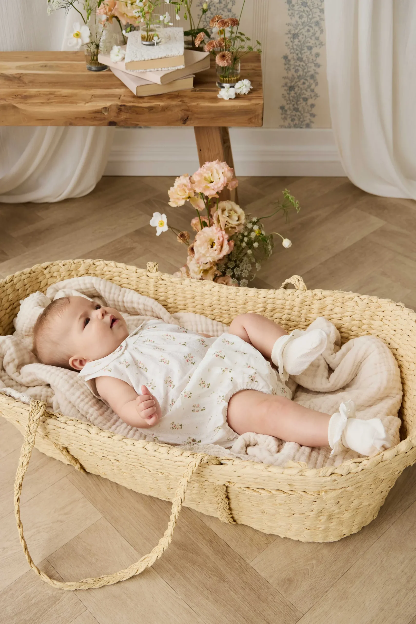 Organic Cotton Brynlee Playsuit - Josepha Egret
