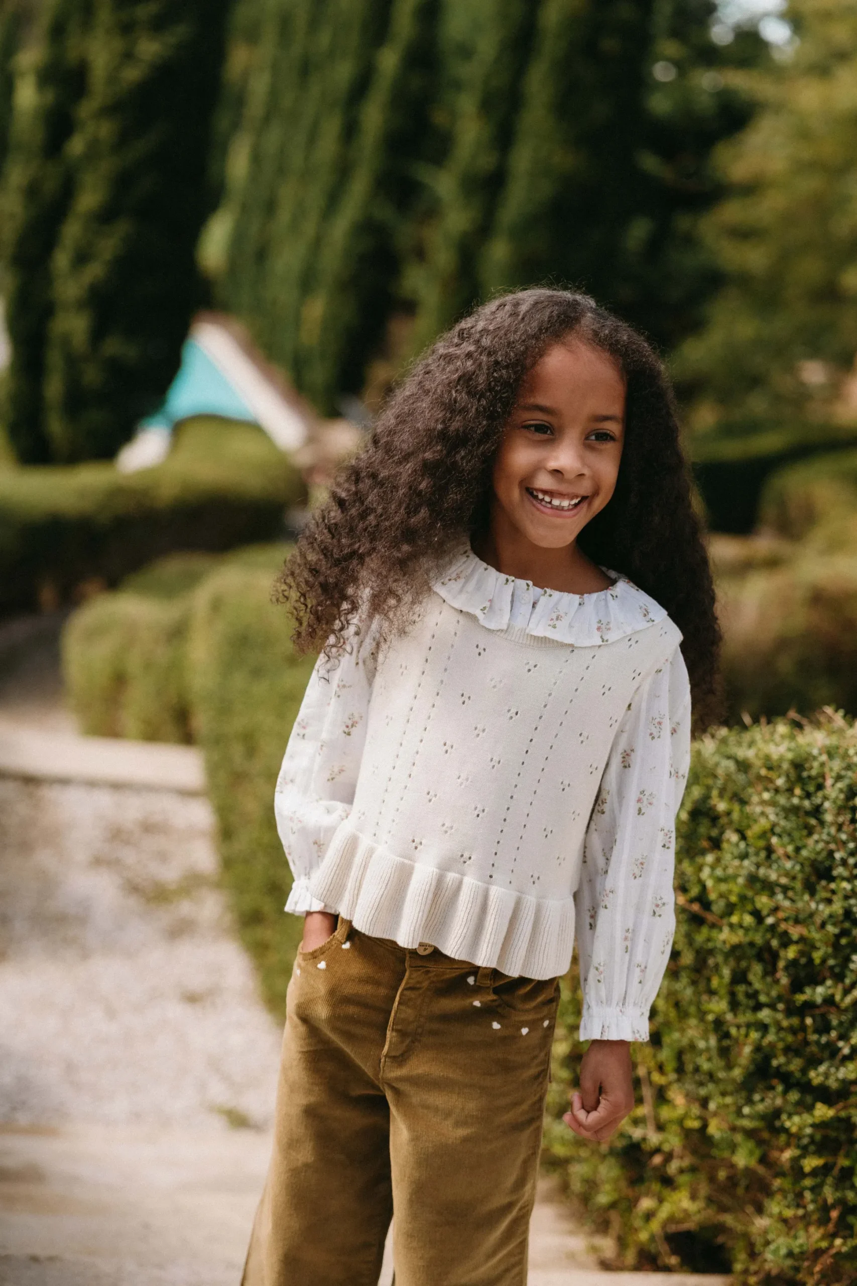 Organic Cotton Brynlee Top - Josepha Egret