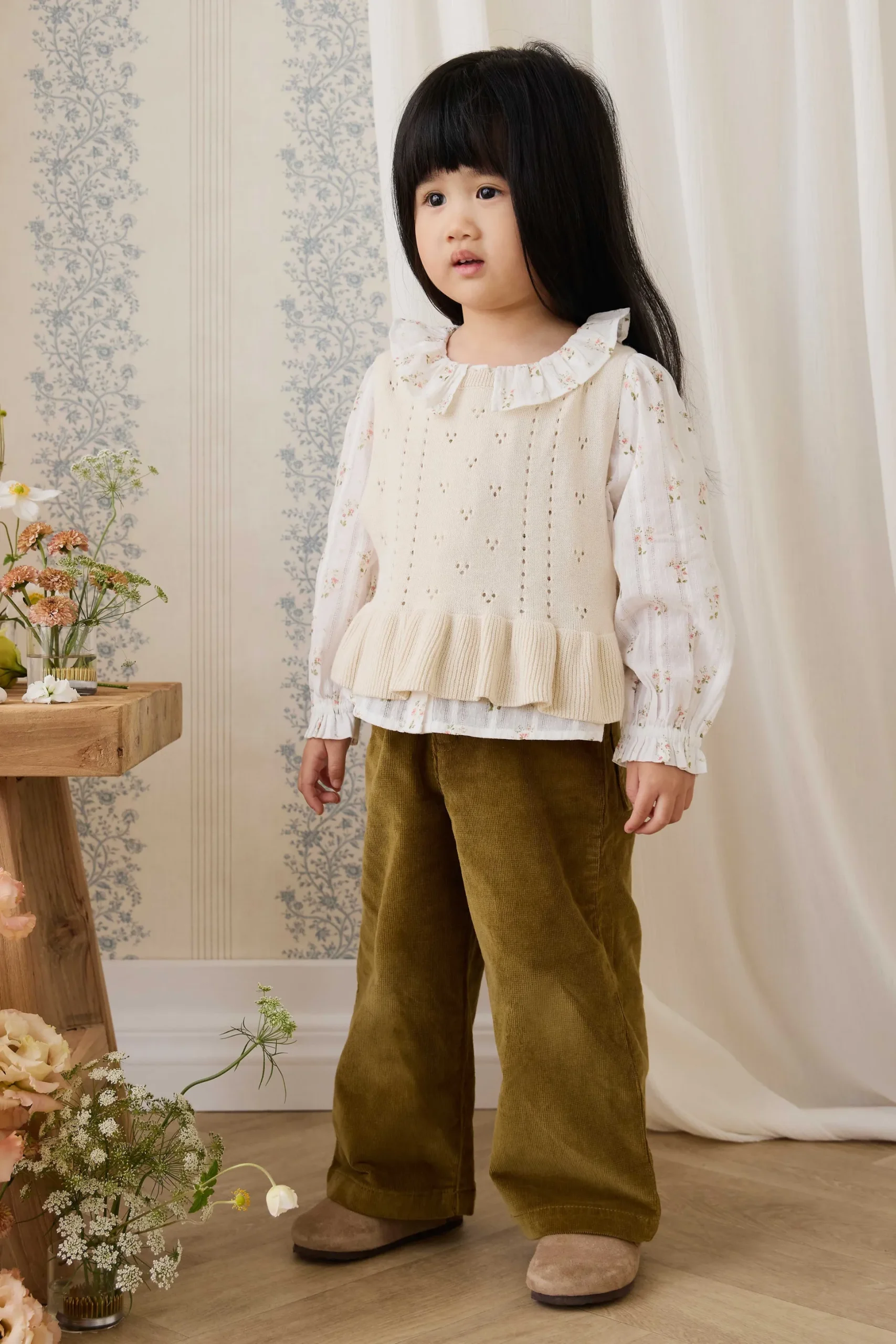Organic Cotton Brynlee Top - Josepha Egret