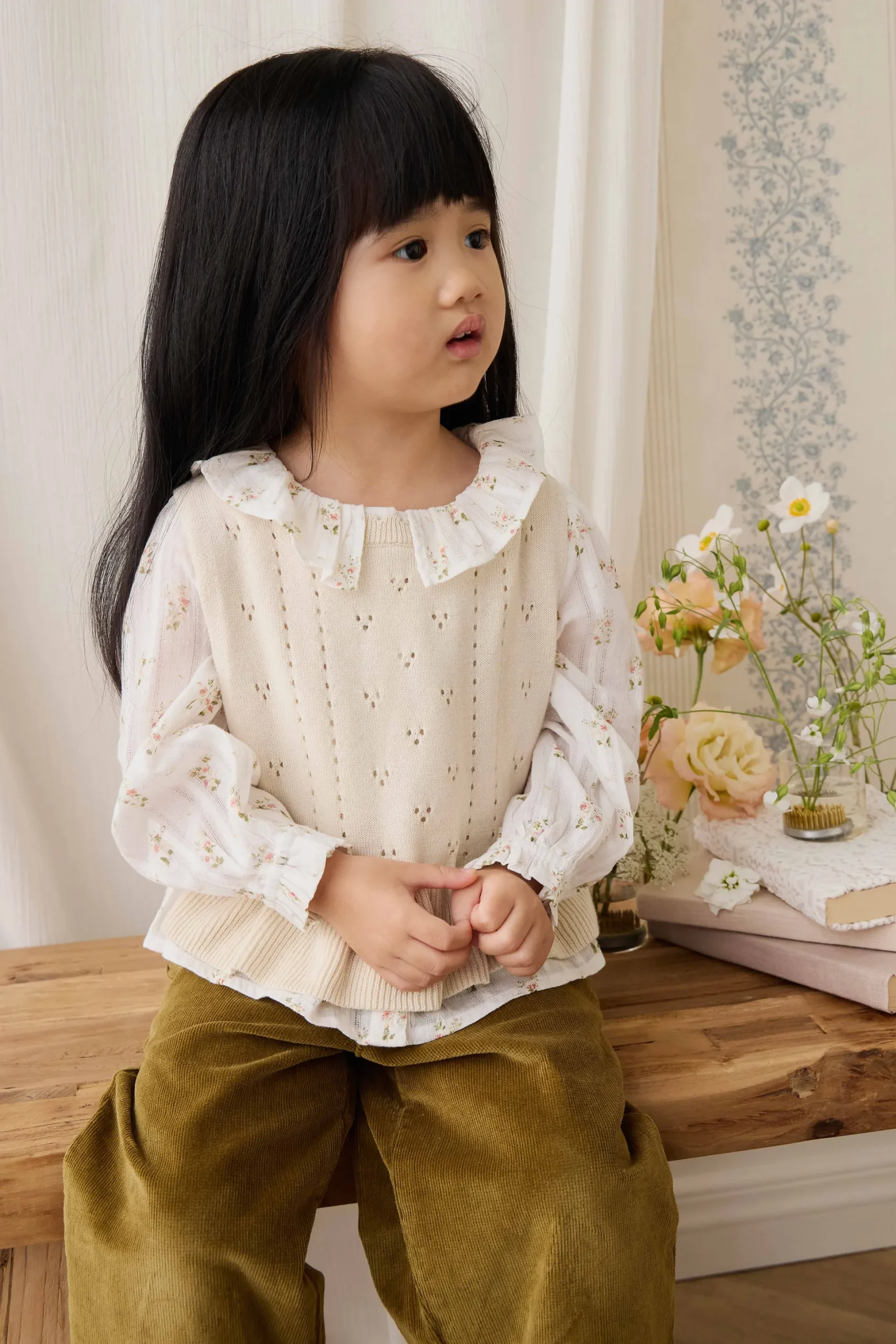 Organic Cotton Brynlee Top - Josepha Egret