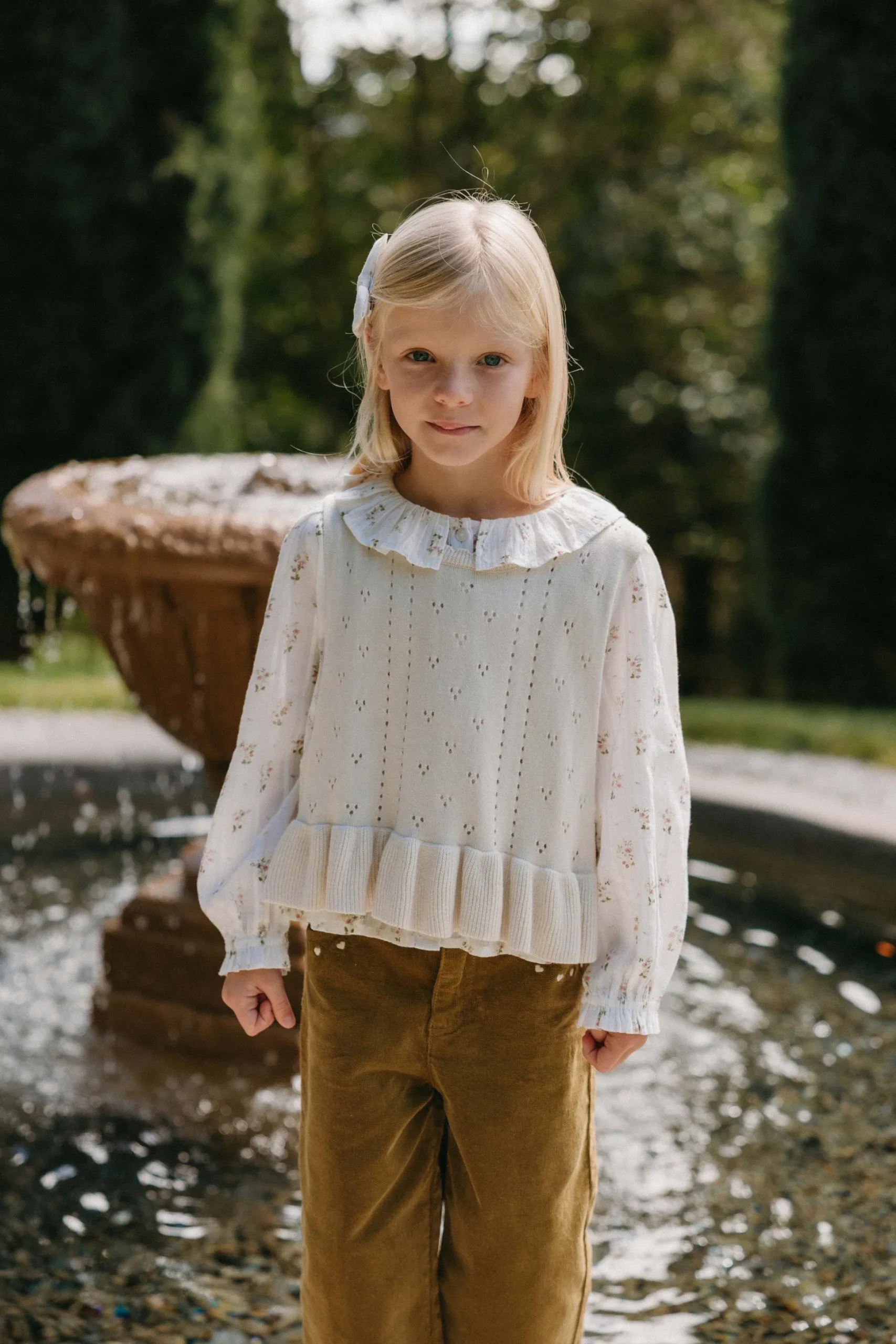 Organic Cotton Brynlee Top - Josepha Egret