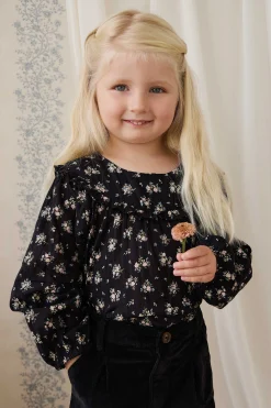 Organic Cotton Caroline Blouse - Cassie Caviar