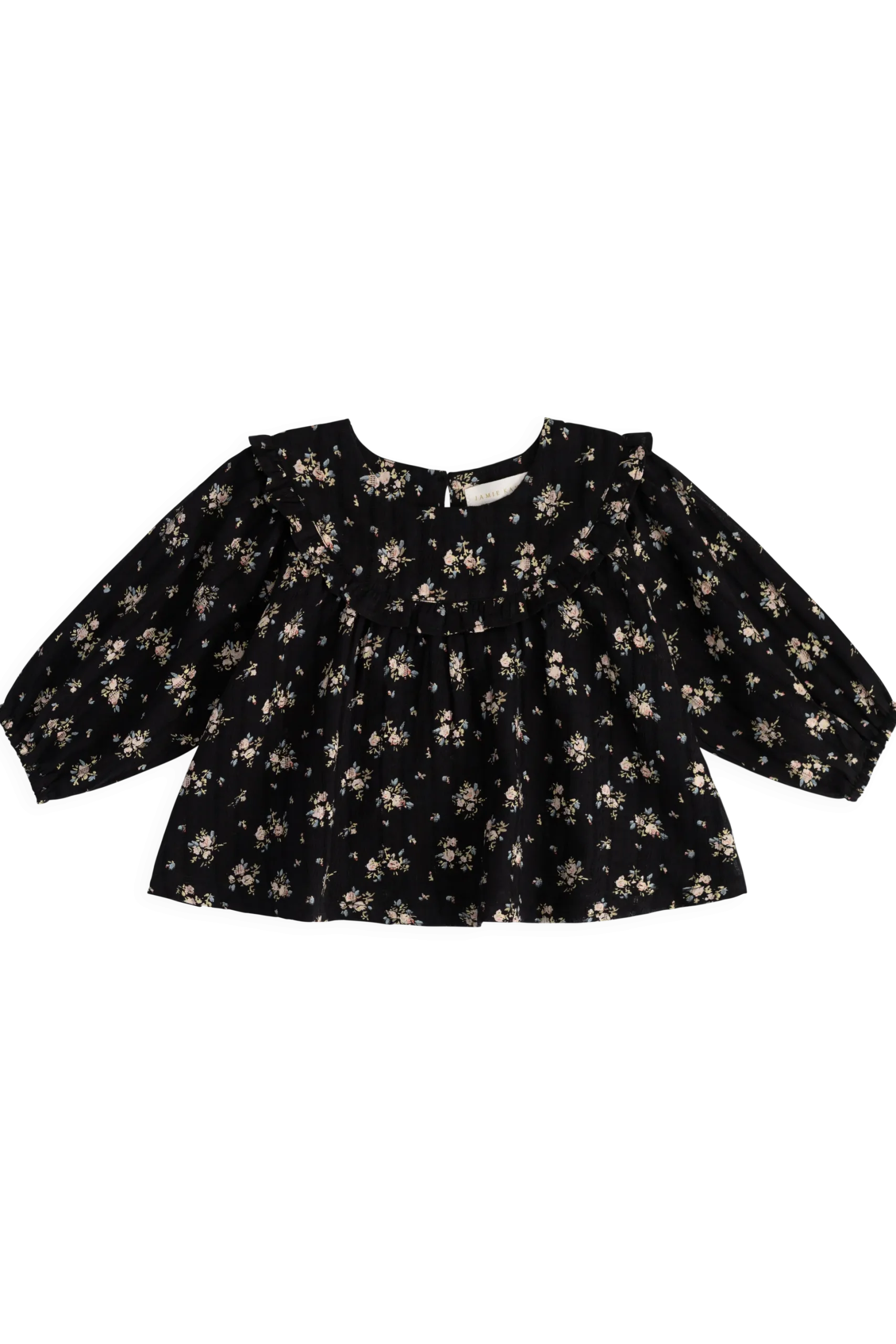 Organic Cotton Caroline Blouse - Cassie Caviar