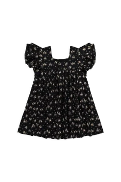 Organic Cotton Caroline Dress - Cassie Caviar