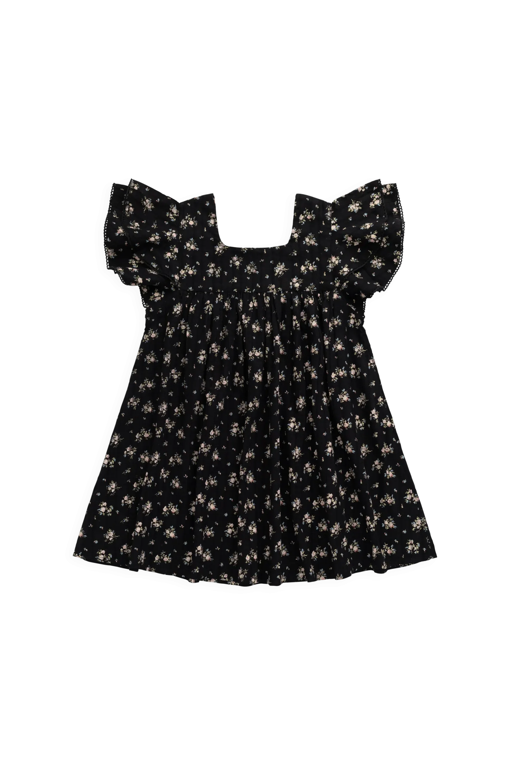 Organic Cotton Caroline Dress - Cassie Caviar