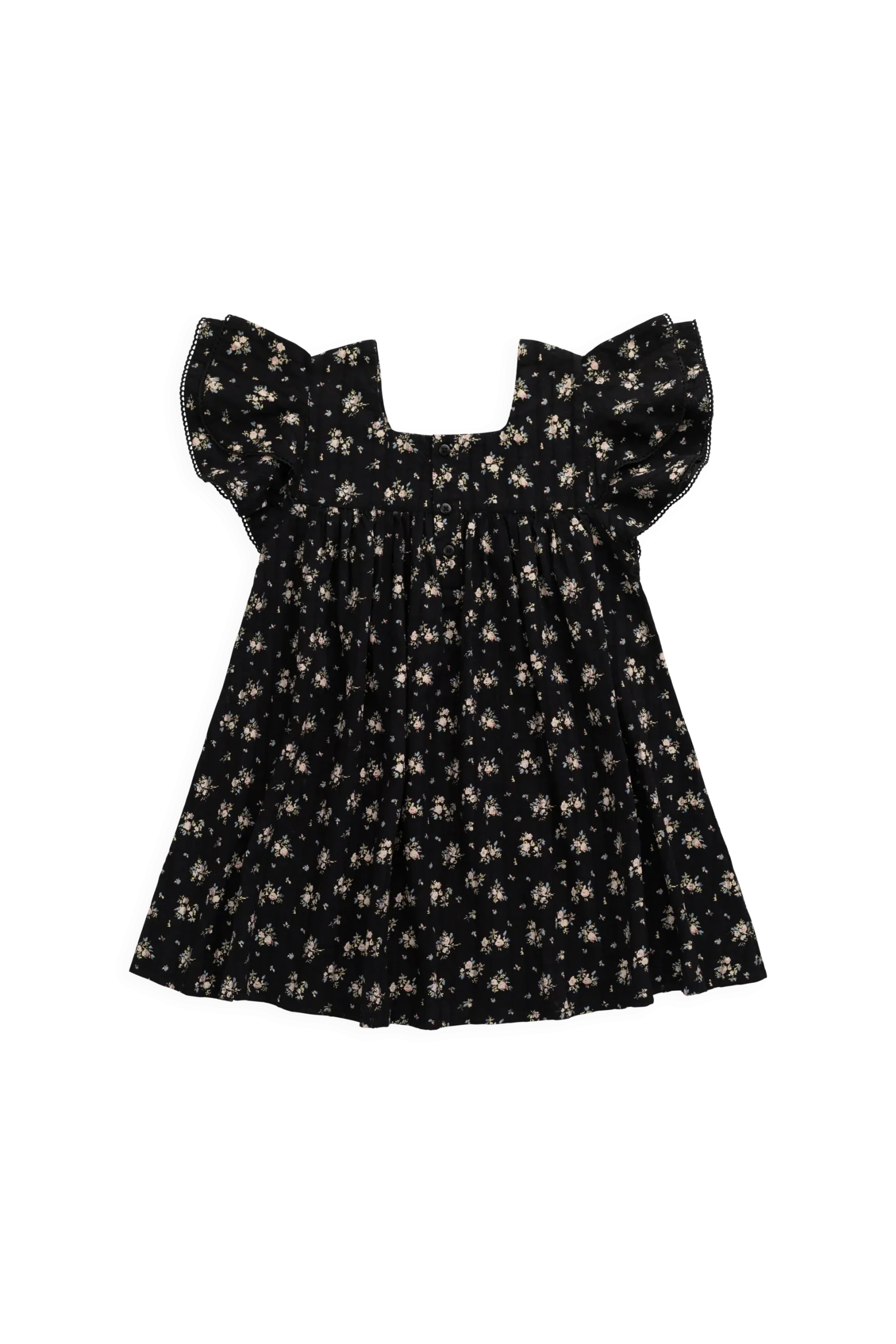 Organic Cotton Caroline Dress - Cassie Caviar