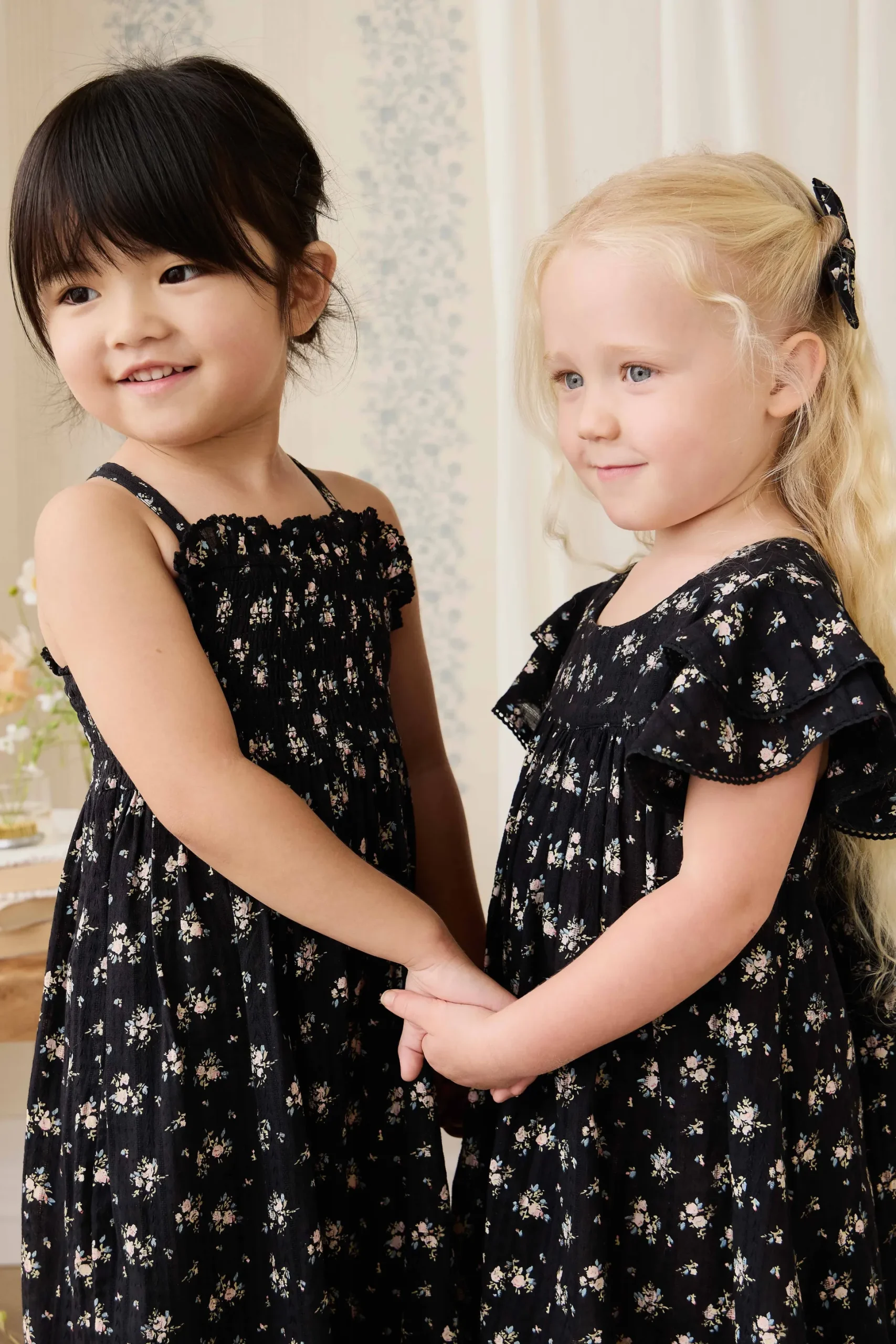 Organic Cotton Caroline Dress - Cassie Caviar