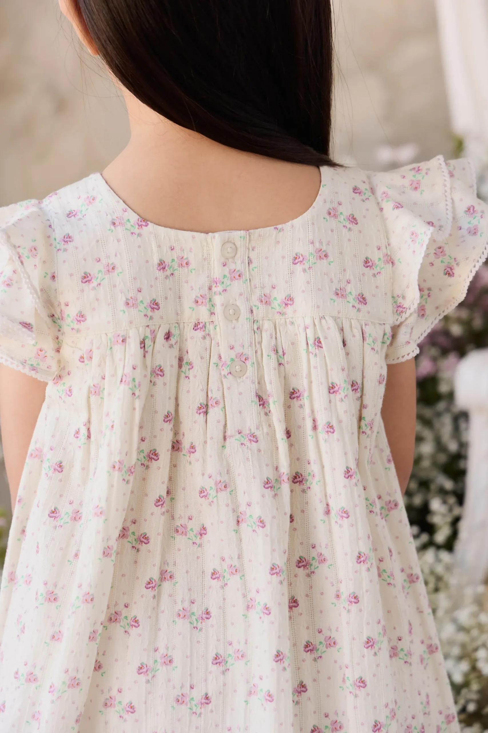 Organic Cotton Caroline Dress - Molly Lilac
