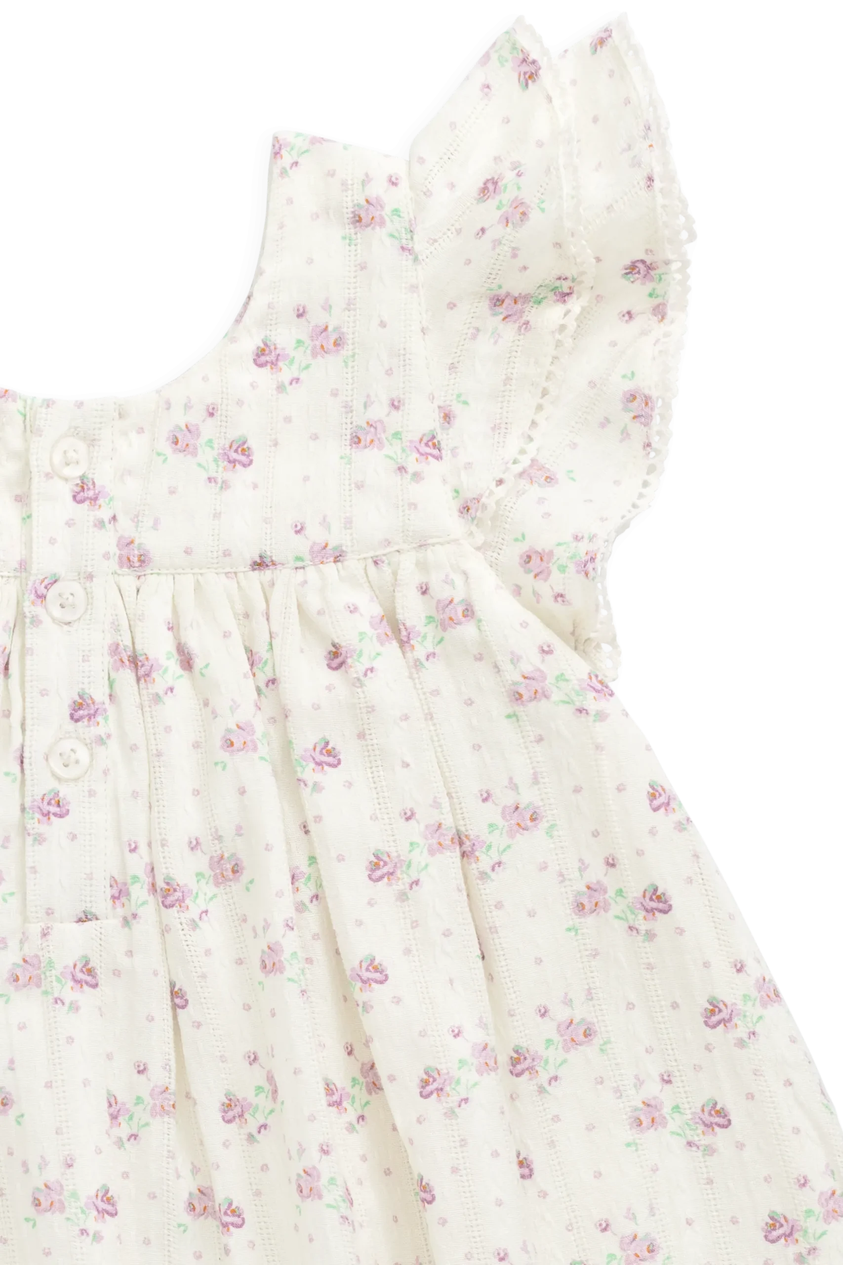 Organic Cotton Caroline Dress - Molly Lilac