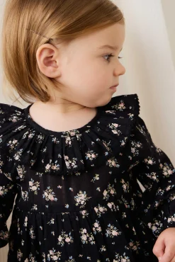 Organic Cotton Caroline Playsuit - Cassie Caviar