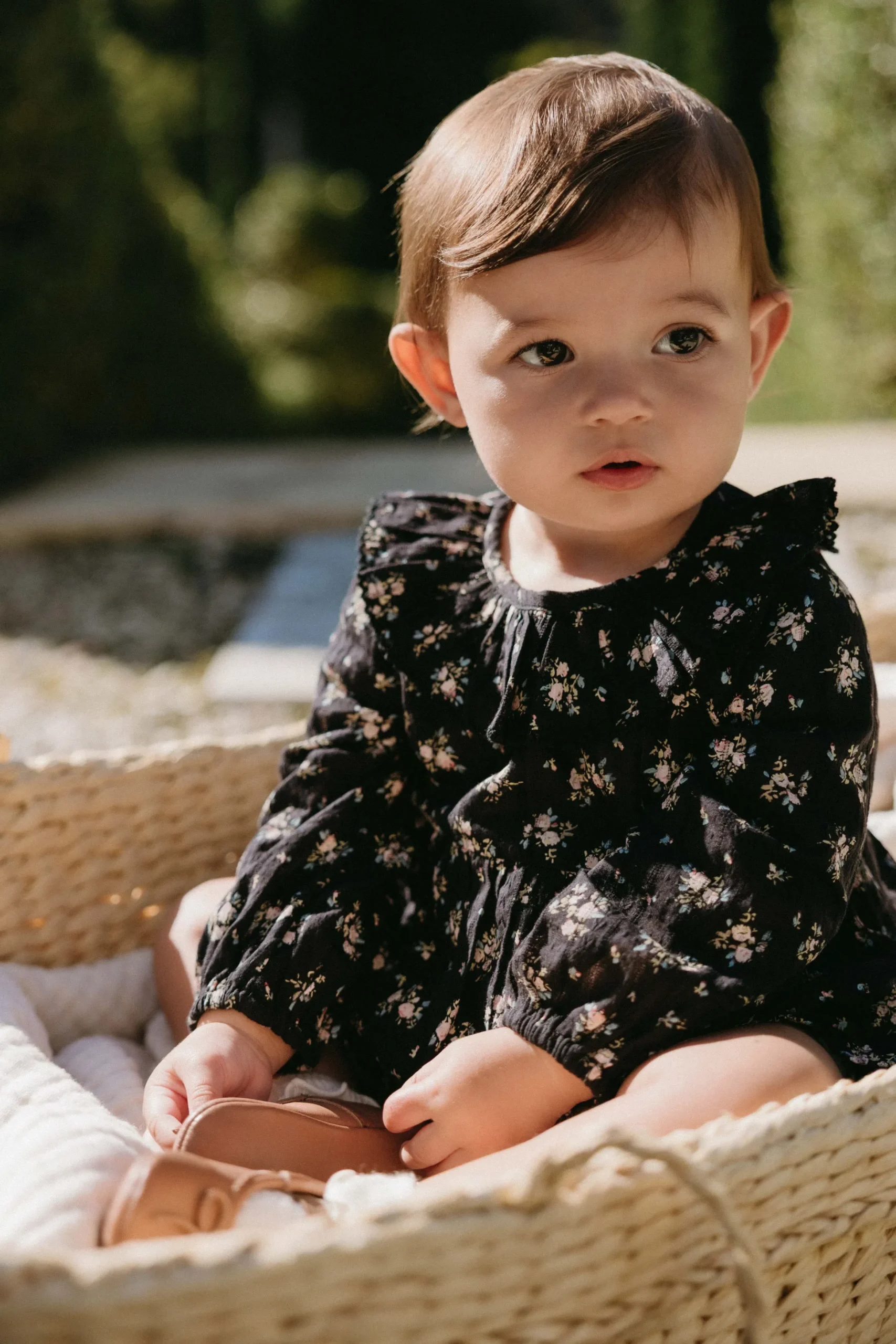 Organic Cotton Caroline Playsuit - Cassie Caviar