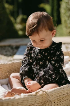 Organic Cotton Caroline Playsuit - Cassie Caviar