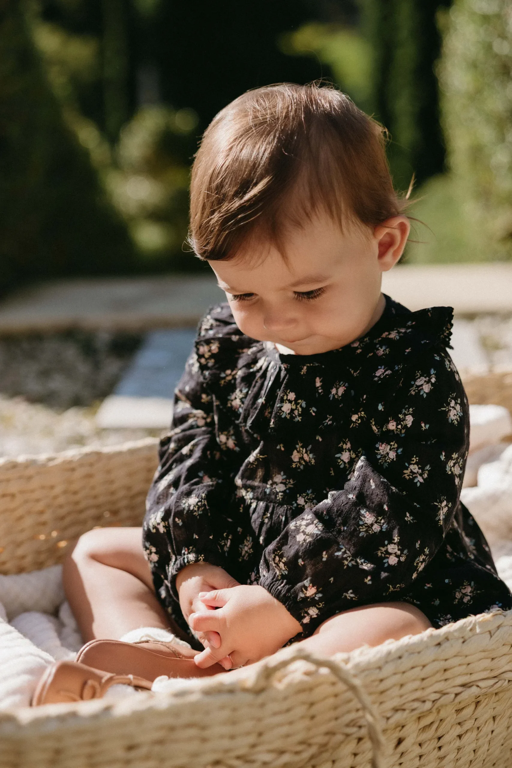 Organic Cotton Caroline Playsuit - Cassie Caviar