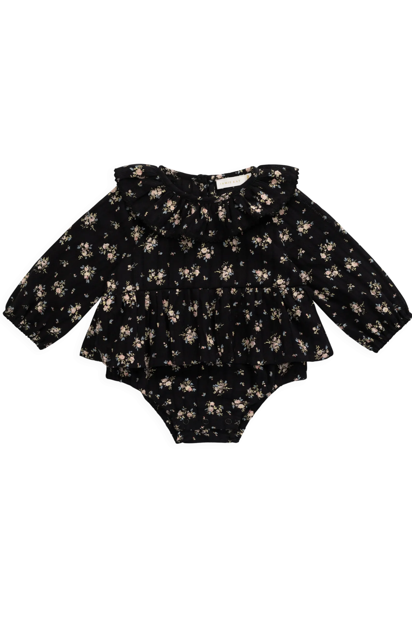 Organic Cotton Caroline Playsuit - Cassie Caviar