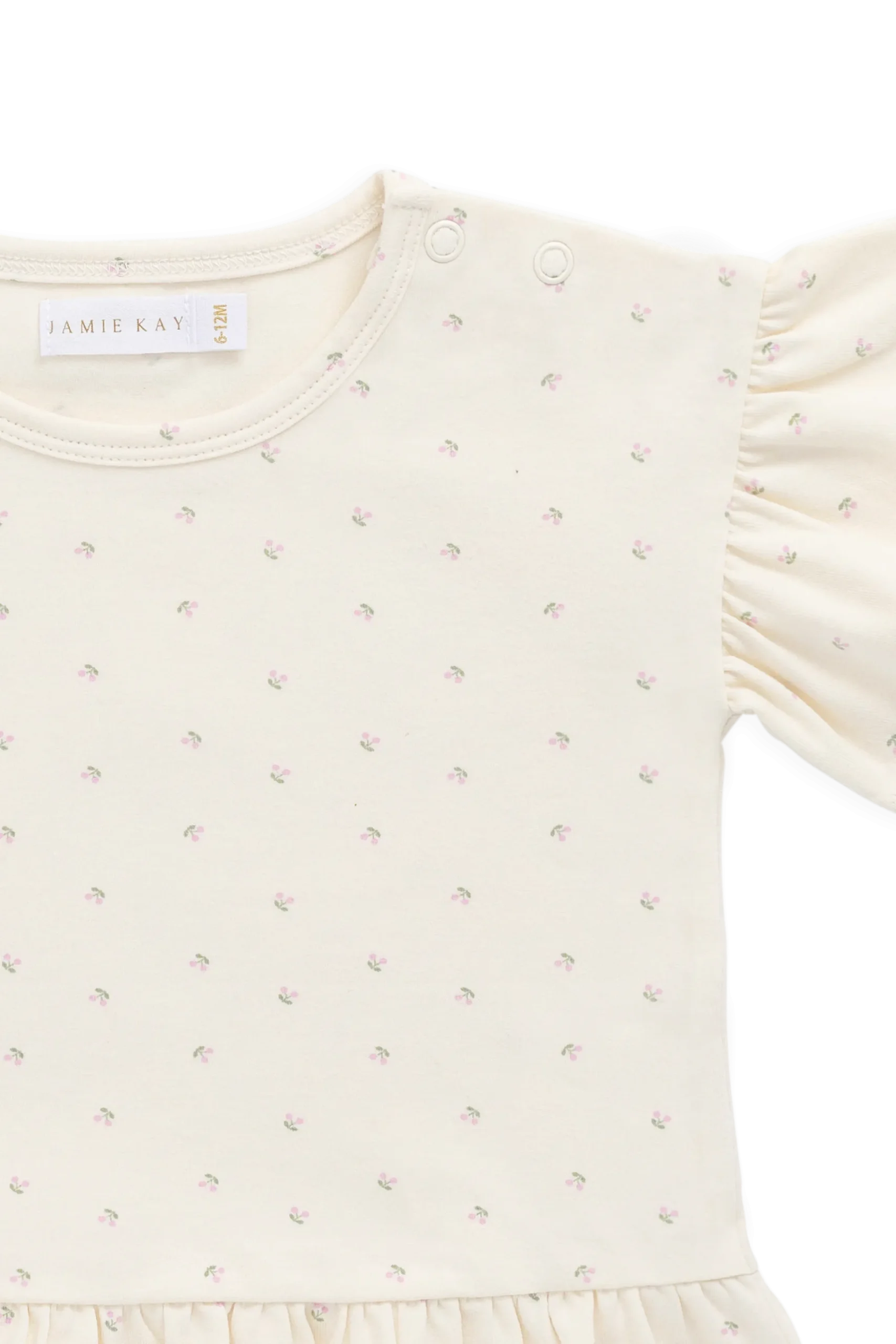 Organic Cotton Caydence Top - Ditsy Cherries