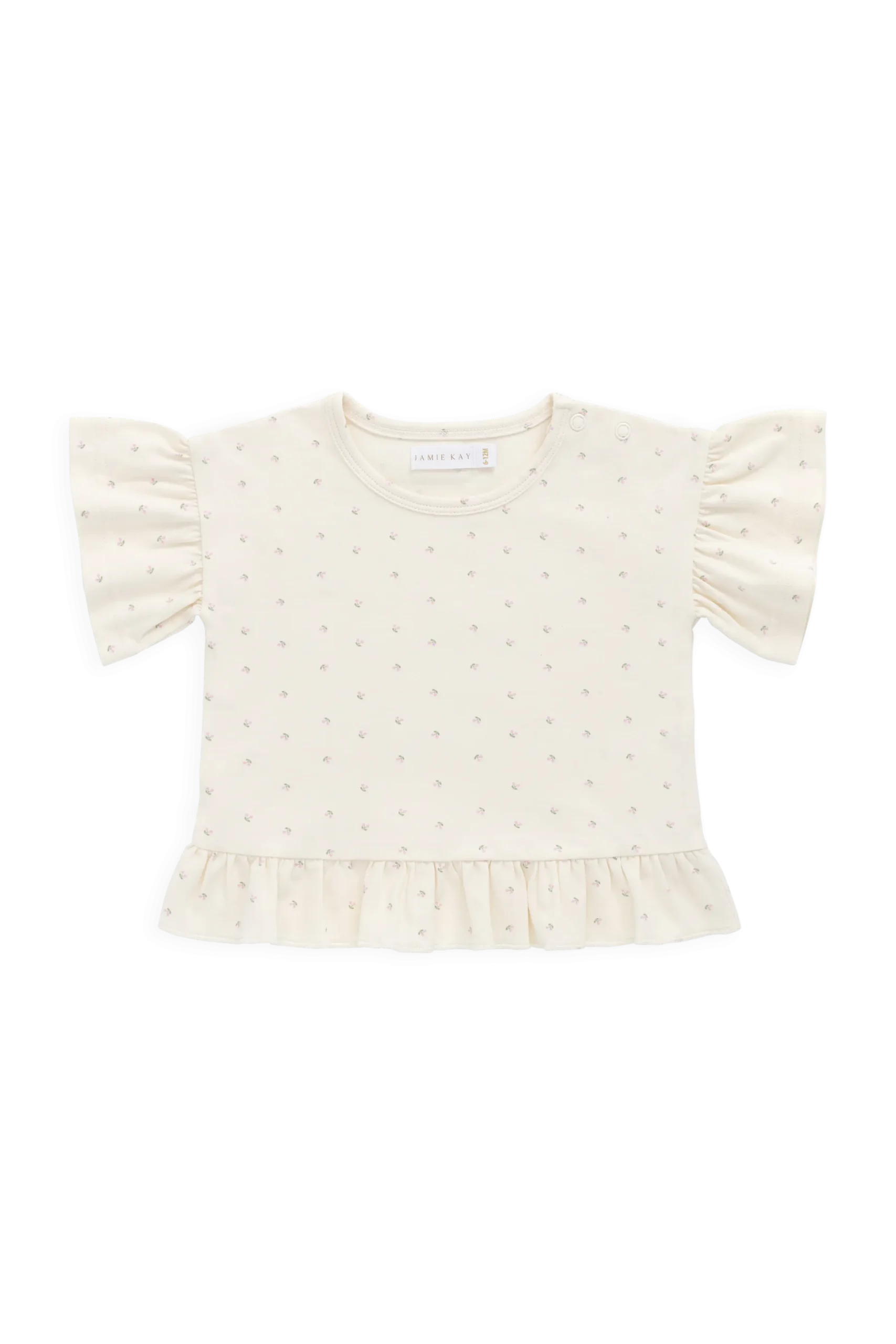 Organic Cotton Caydence Top - Ditsy Cherries