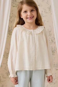 Organic Cotton Cecile Top-Parchment